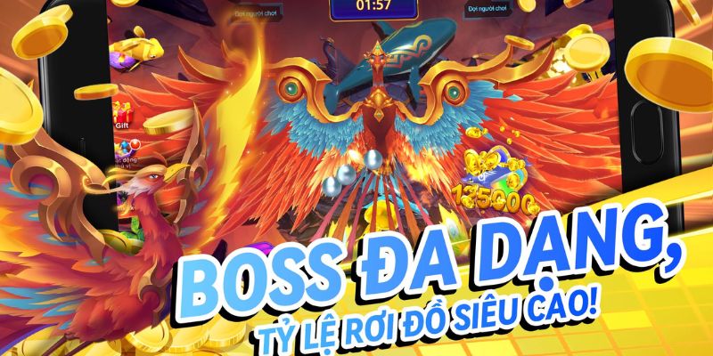 Đa dạng phòng chơi tại bắn cá Thần Rồng