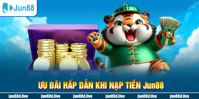 Ưu đãi hấp dẫn khi nạp tiền Jun88